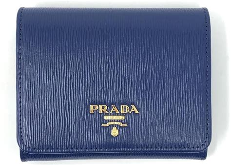 prada vitello move compact wallet bluette|PRADA Vitello Move Metal Compact Wallet Bleuette.